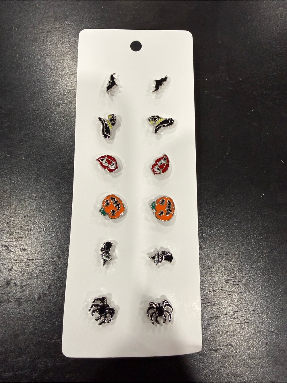 Halloween Earring Set - Orange, Black, Red